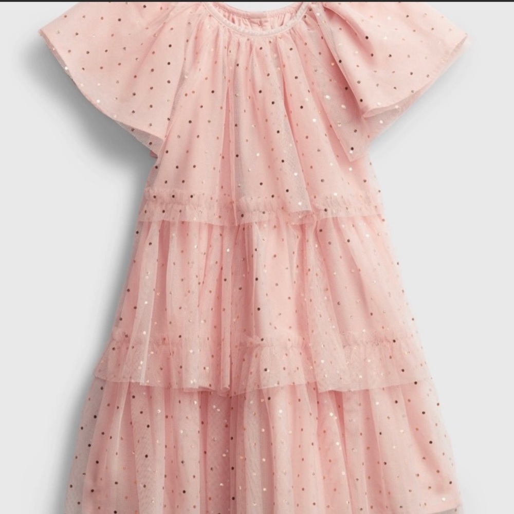 NWOT Gap Tulle Flutter Sleeve Dress